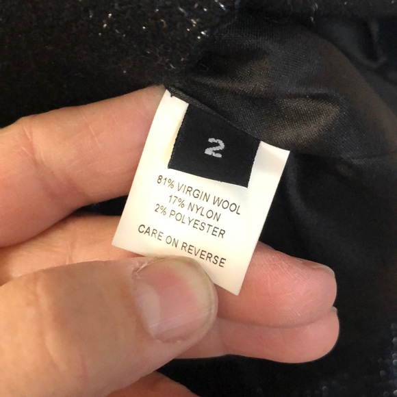 YIGAL AZROUEL BLACK SILVER DRESS JACKET SET-2 - Picture 6 of 8